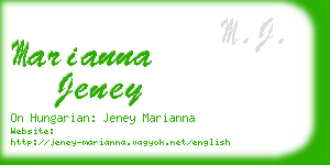 marianna jeney business card